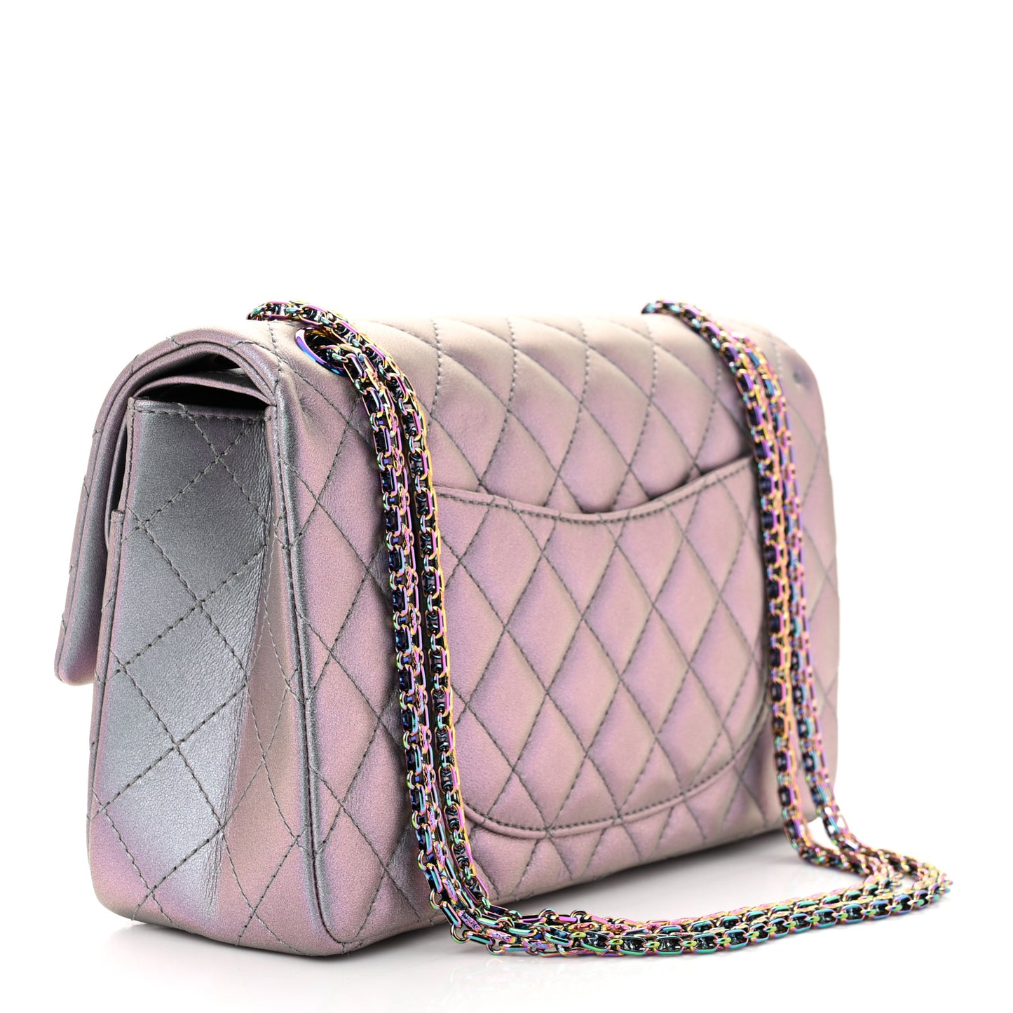 Iridescent Lambskin Quilted 2.55 Reissue 226 Flap Light Purple