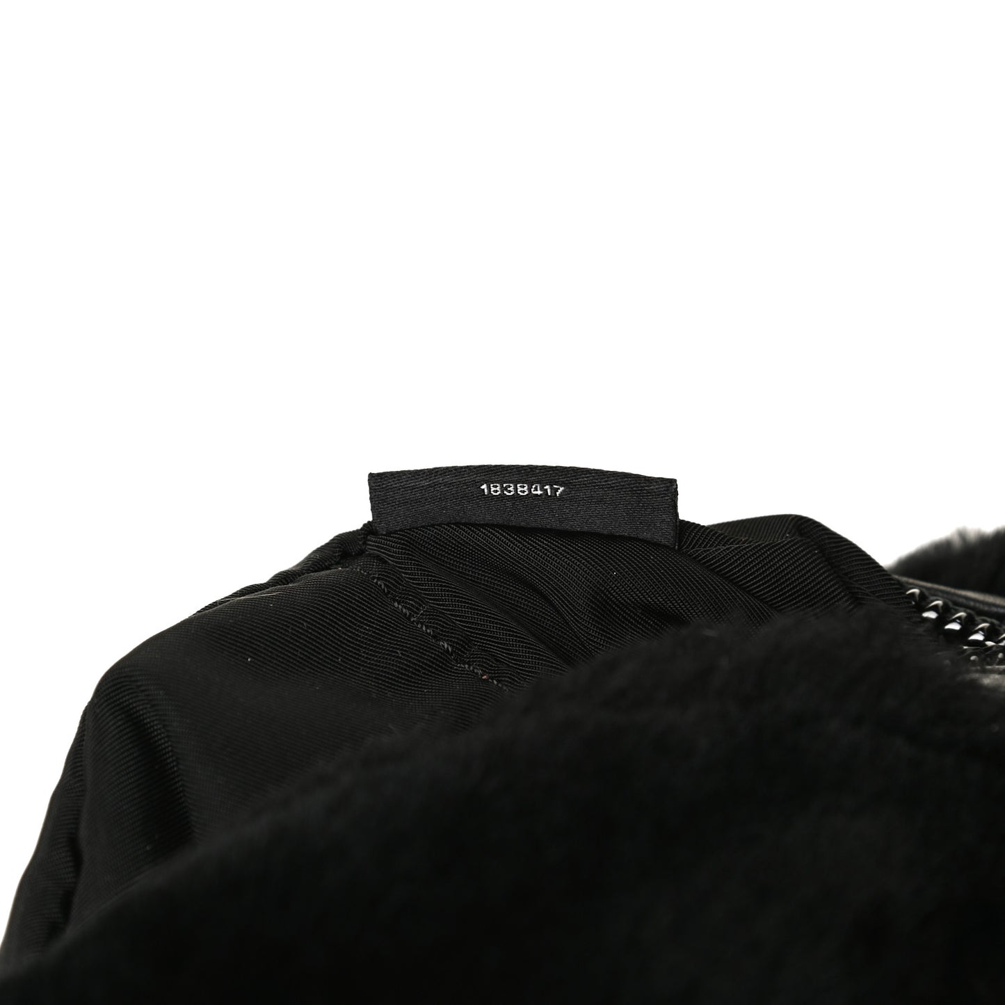 Mink Fur Attica Belt Bag Black