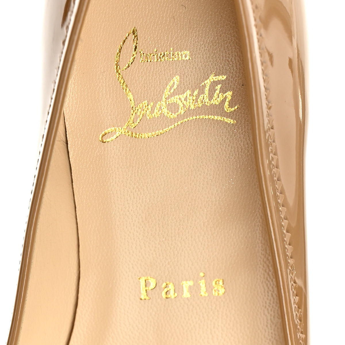 Christian Louboutin Patent Ballet Flats 37.5 Nude 7 of 9