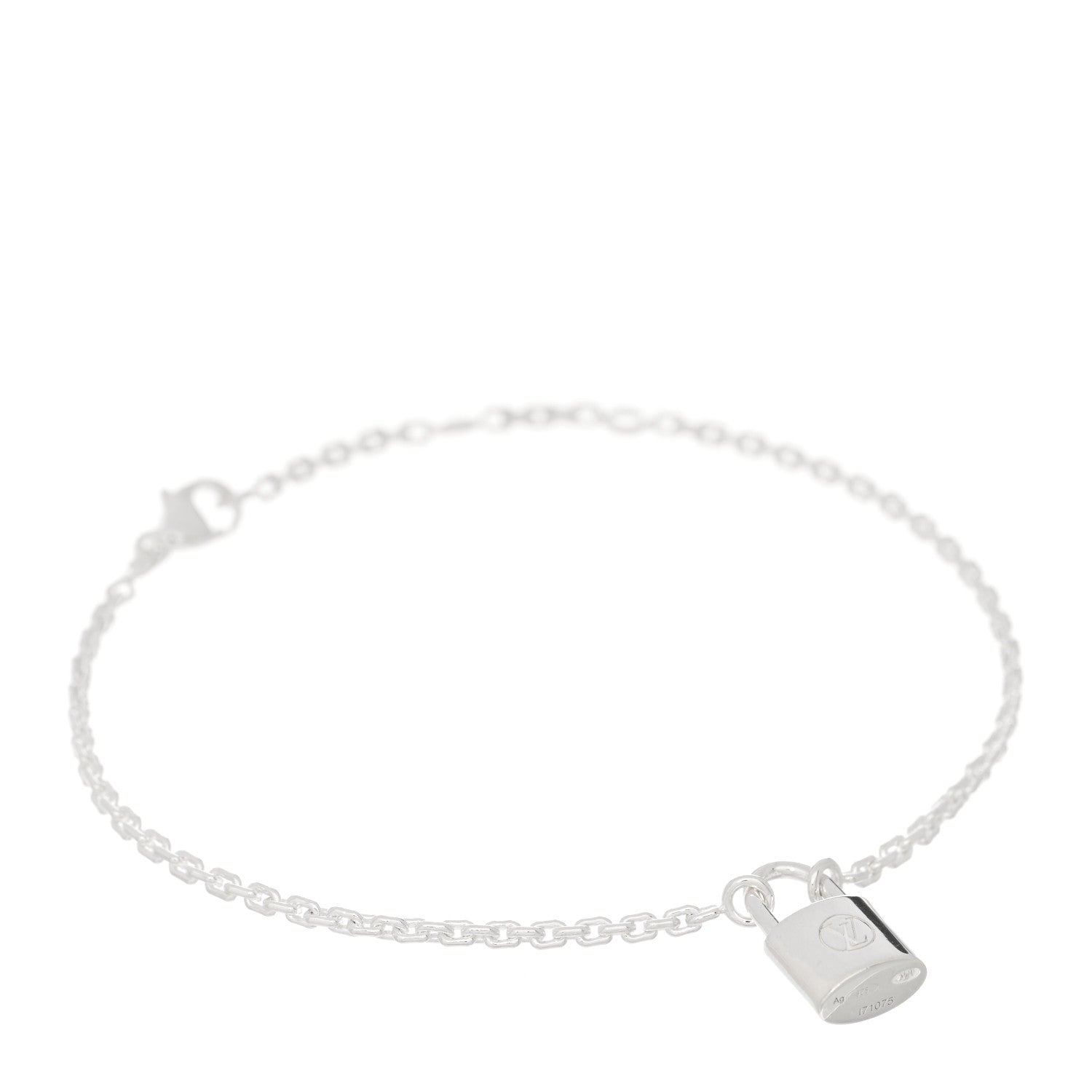 Louis Vuitton Sterling Silver Lockit Bracelet 1 of 4