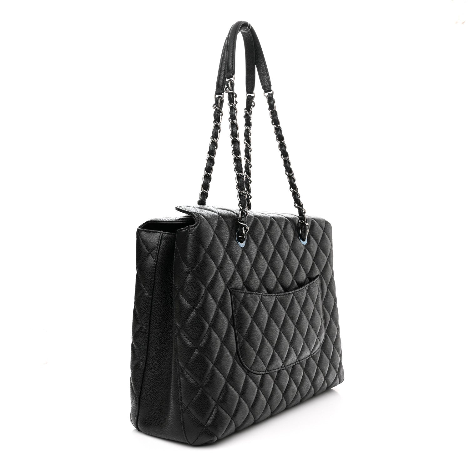 Chanel Caviar Quilted City Shopping Tote Black 3 of 14