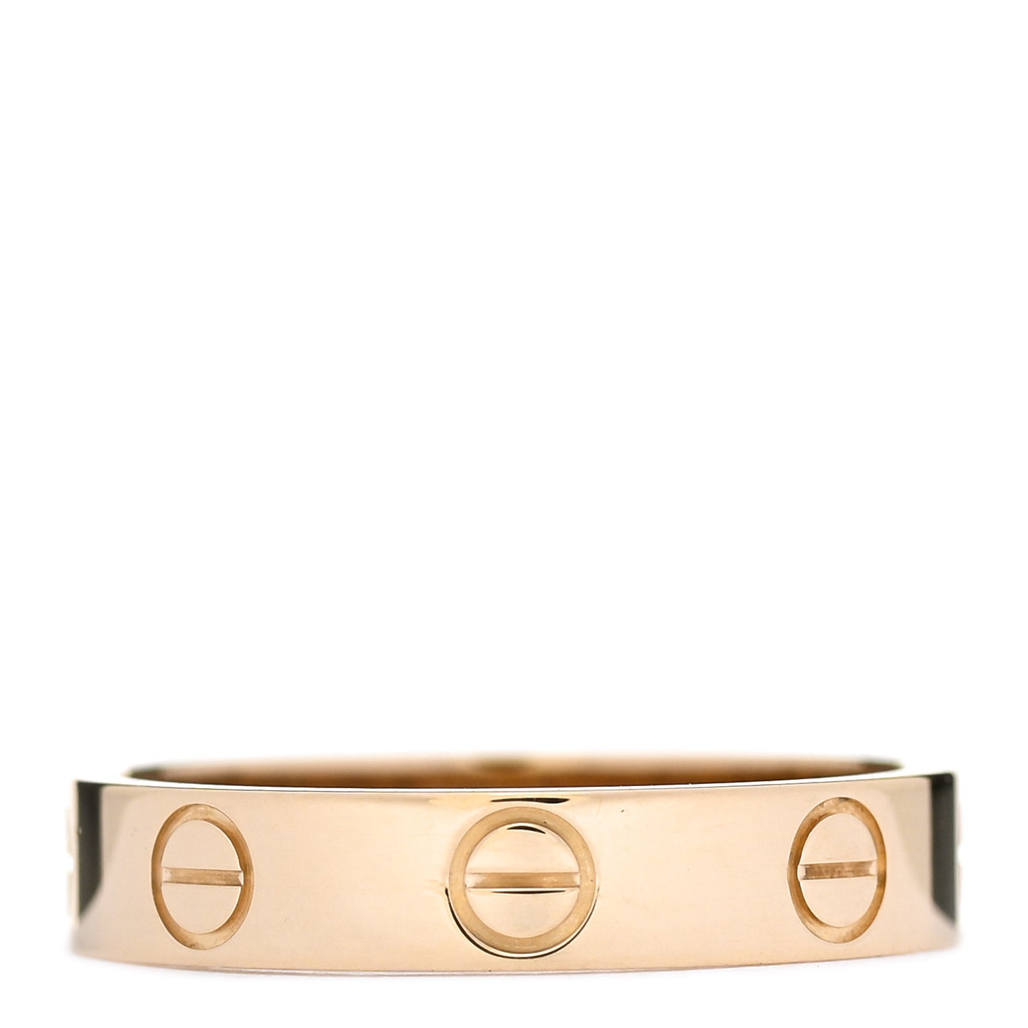 18K Yellow Gold 3.5mm LOVE Wedding Band Ring 50 5.25