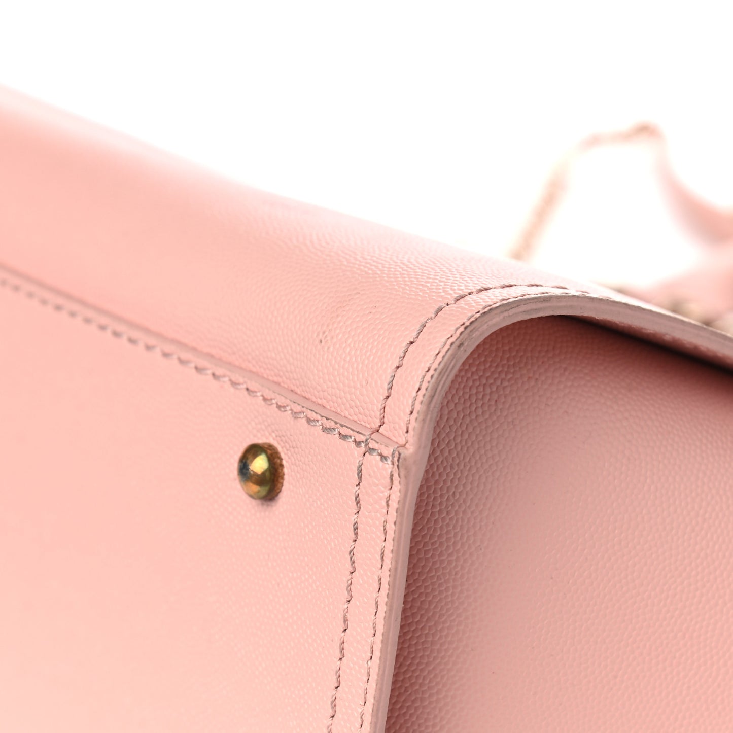 Caviar Small Studded Deauville Tote Light Pink