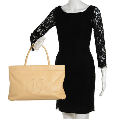 Chanel Caviar CC Tote Beige Clair 2 of 7