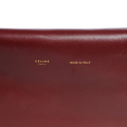Celine Calfskin Folded Clutch Burgundy 7 of 8