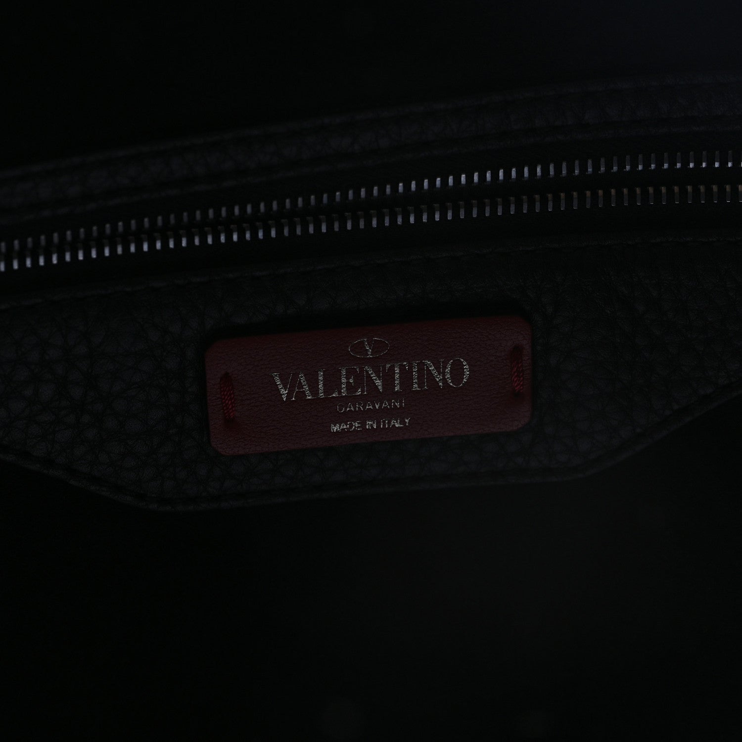 Valentino Garavani Grained Calfskin Rockstud Shoulder Tote Black 6 of 10
