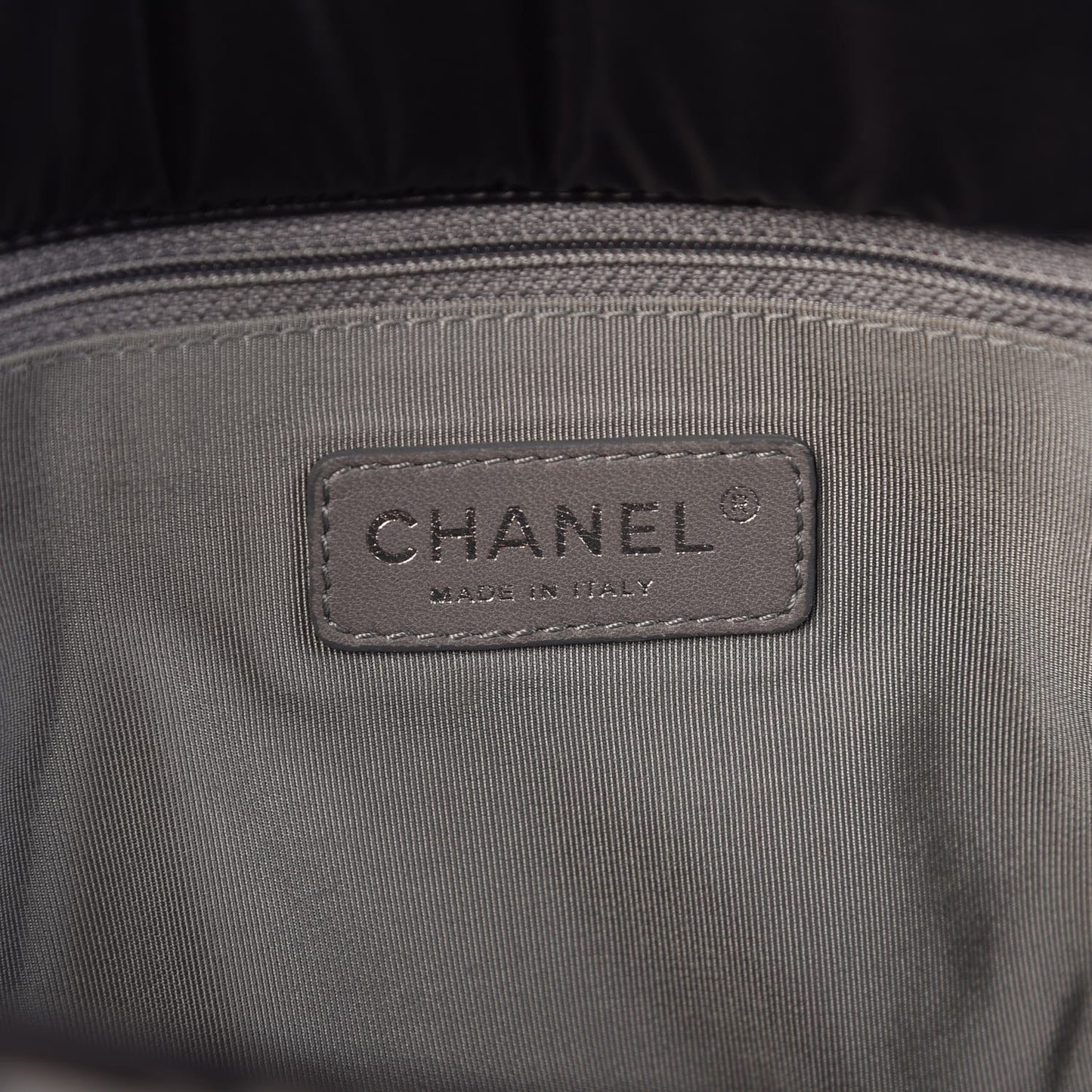 Nylon Quilted Tweed Stitch Bubble Flap Black