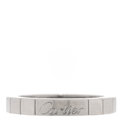 Cartier 18K White Gold Lanieres Ring 48 4.5 1 of 4