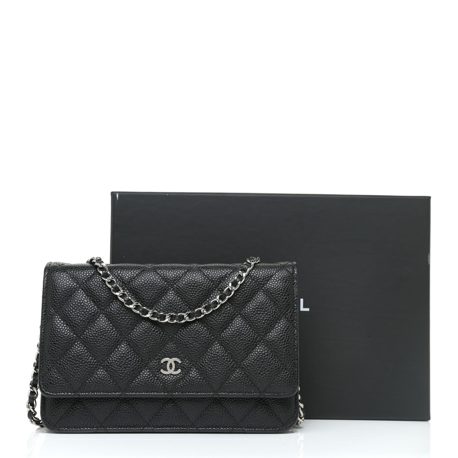 Chanel Caviar Quilted Wallet On Chain WOC Black 16 of 16