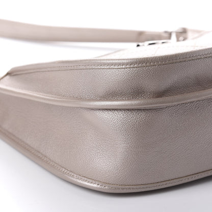 Chanel Metallic Calfskin Quilted Jungle Stroll Hobo Gold 6 of 10