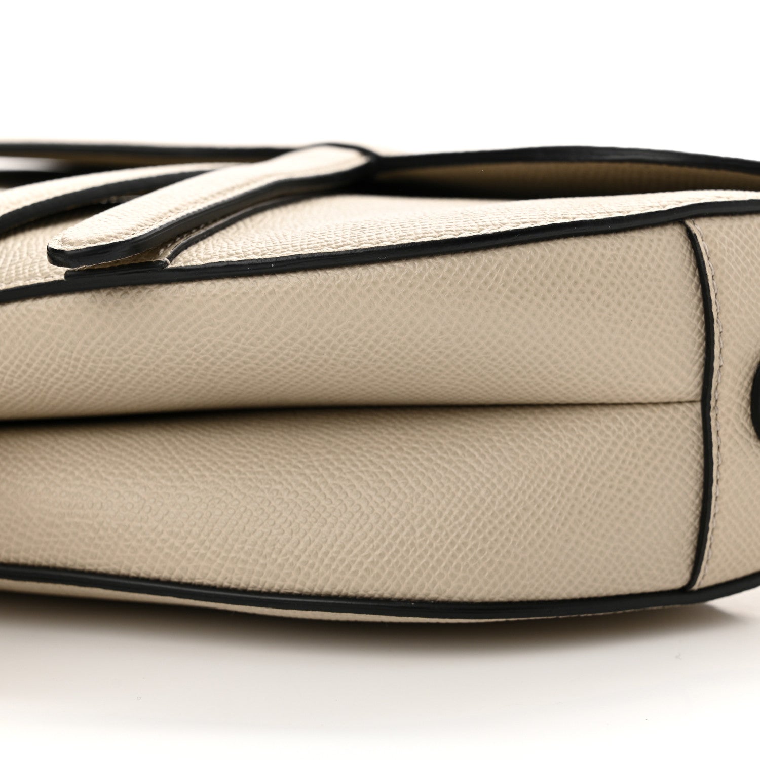 Christian Dior Grained Calfskin Saddle Bag Sable 10 of 11