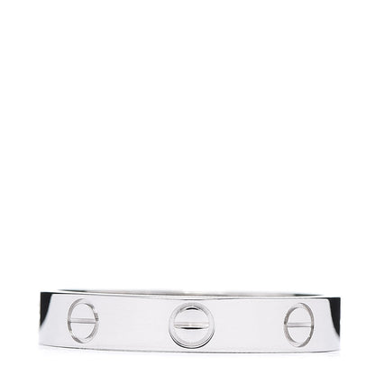 Cartier 18K White Gold 3.5mm LOVE Wedding Band Ring 56 7.5 1 of 4