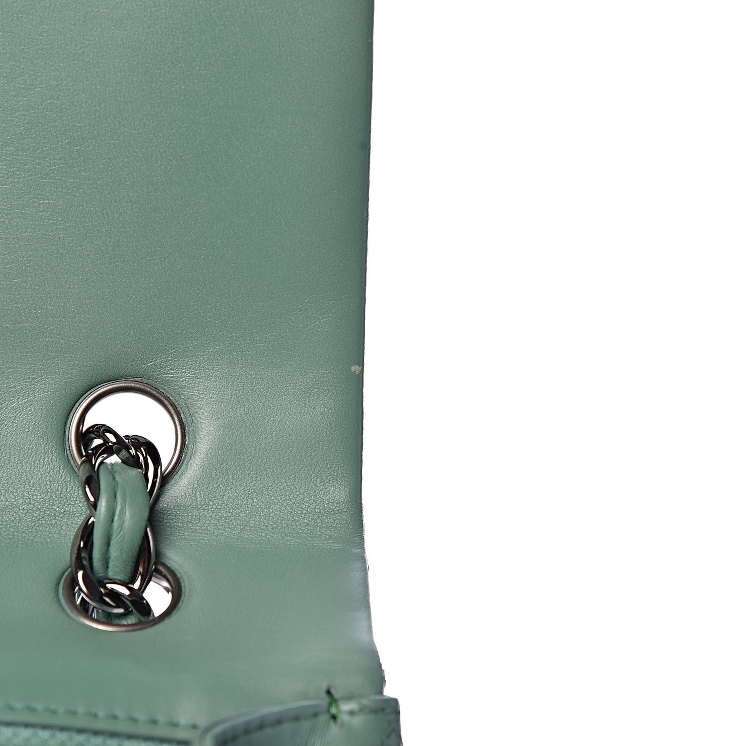 Chanel Lambskin Quilted Maxi Single Flap Green 9 of 16