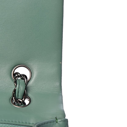 Chanel Lambskin Quilted Maxi Single Flap Green 9 of 16