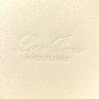 Loro Piana Grained Calfskin L19 Extra Pocket Pouch Whisper White 6 of 9