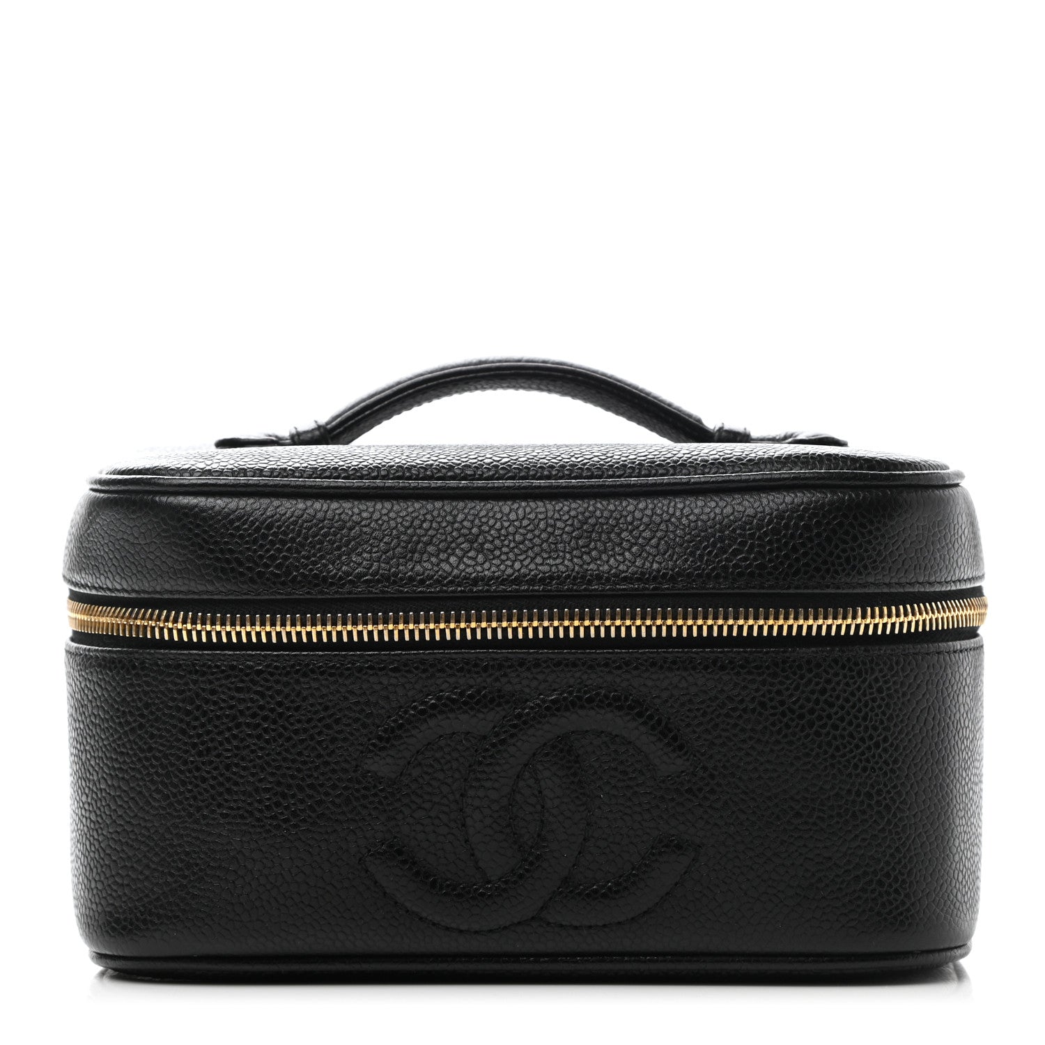 Chanel Caviar CC Vanity Cosmetic Case Black 1 of 7