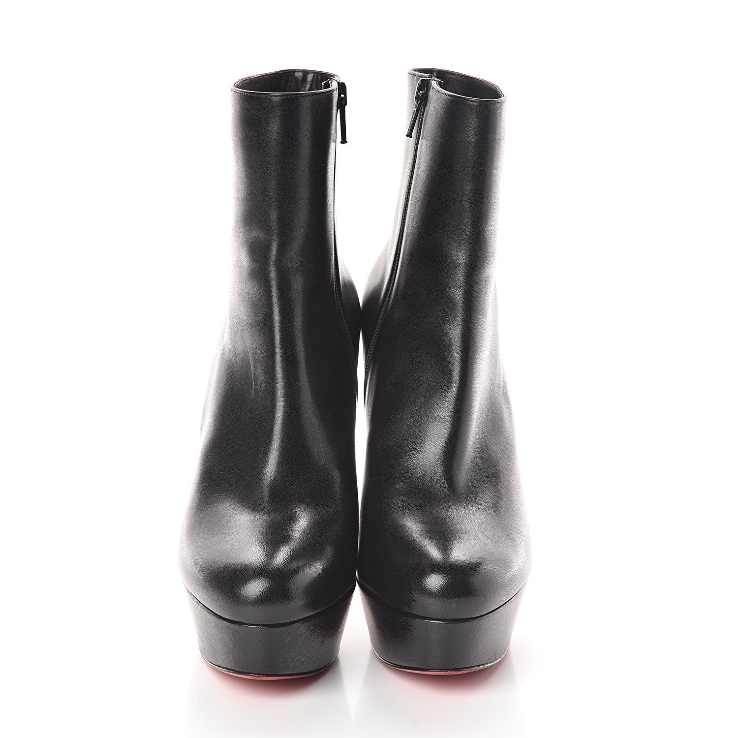 Christian Louboutin Calfskin Bianca 120 Ankle Boots 40 Black 2 of 7