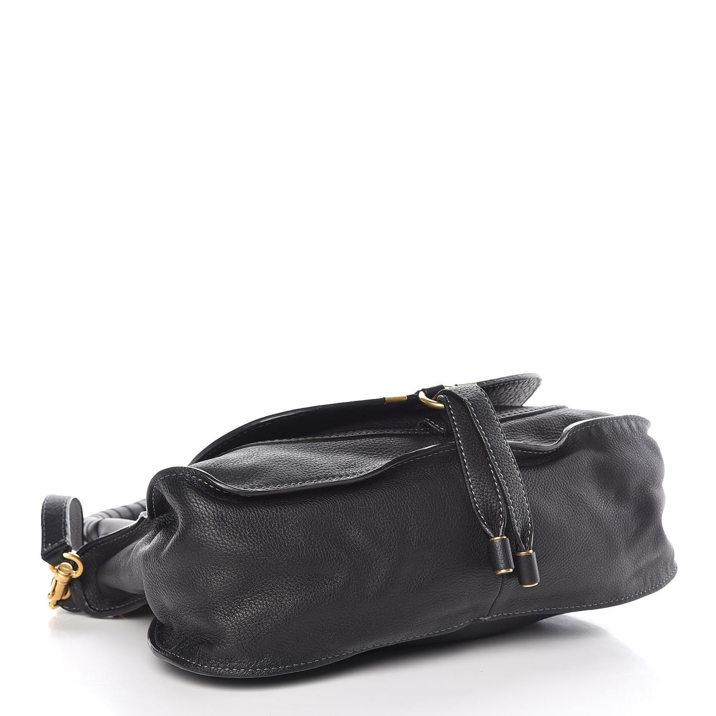 Calfskin Medium Marcie Satchel Black