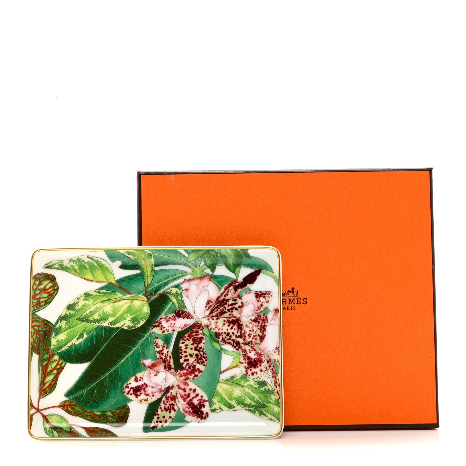 Hermes Porcelain Small Passifolia Tray N°1 6 of 6