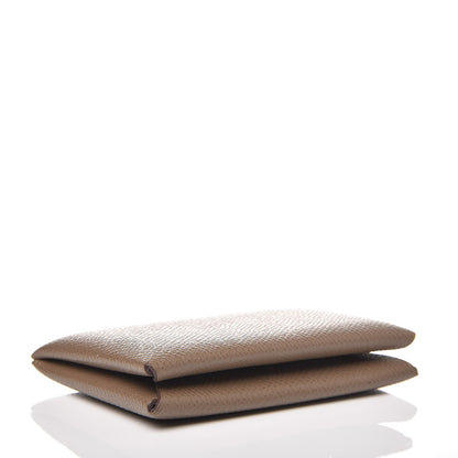 Hermes Epsom Calvi Card Case Etoupe 4 of 8
