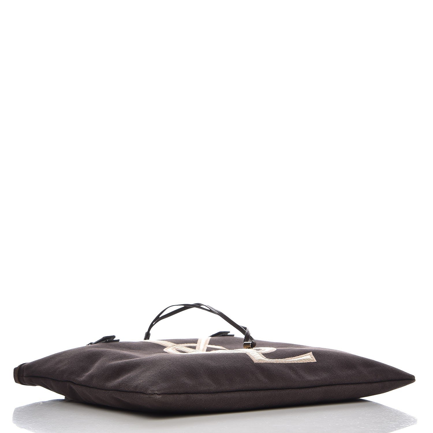 Saint Laurent Canvas Kahala Tote Brown 4 of 10
