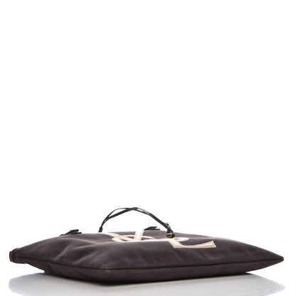 Saint Laurent Canvas Kahala Tote Brown 4 of 10