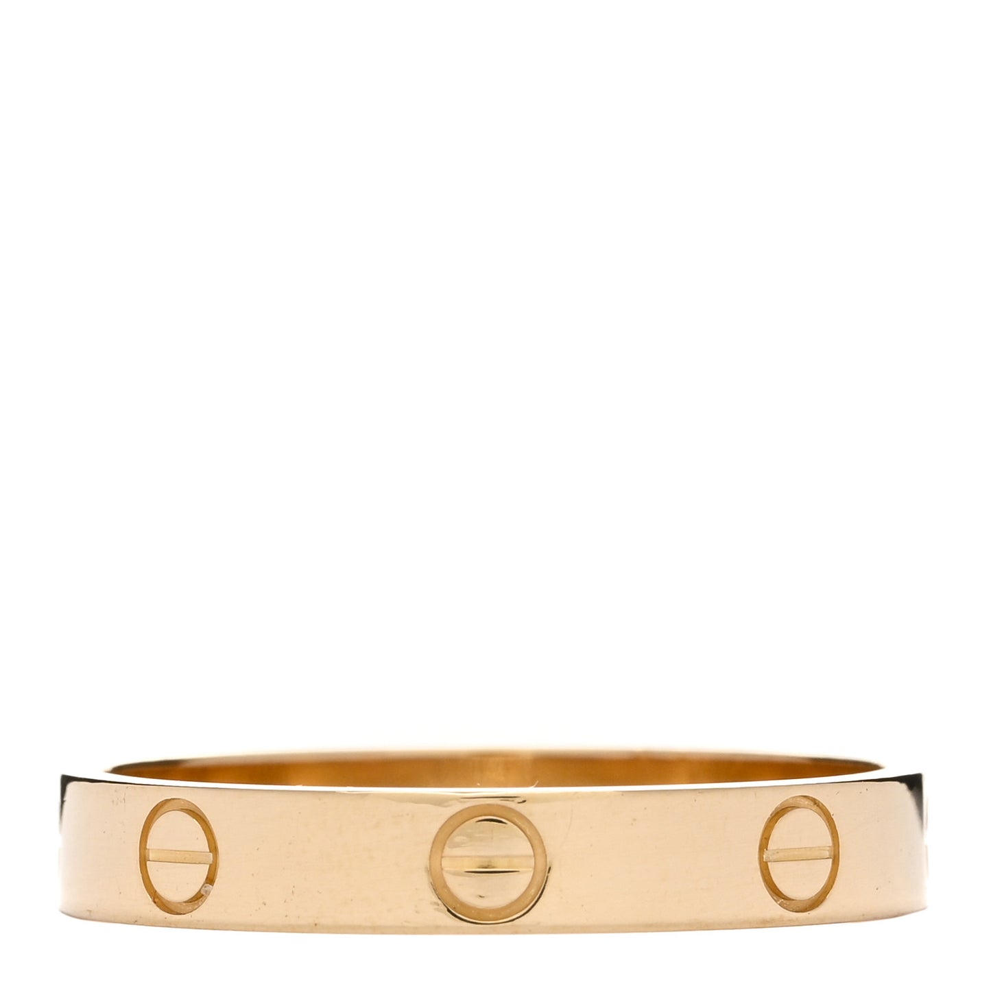 18K Yellow Gold 3.5mm LOVE Wedding Band Ring 62 10