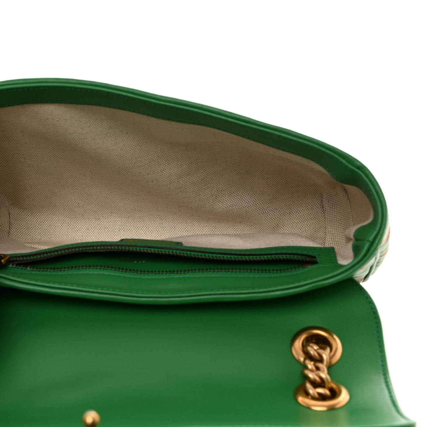 X Adidas Calfskin Matelasse Small GG Marmont Shoulder Bag Green