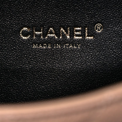 Chanel Caviar Quilted Medium CC Filigree Flap Beige Black 6 of 14