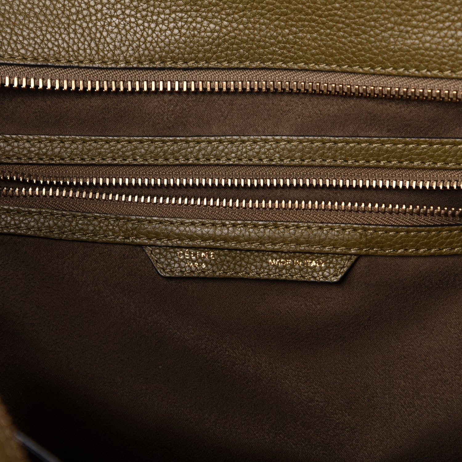 Celine Drummed Calfskin Mini Luggage Jungle 6 of 9