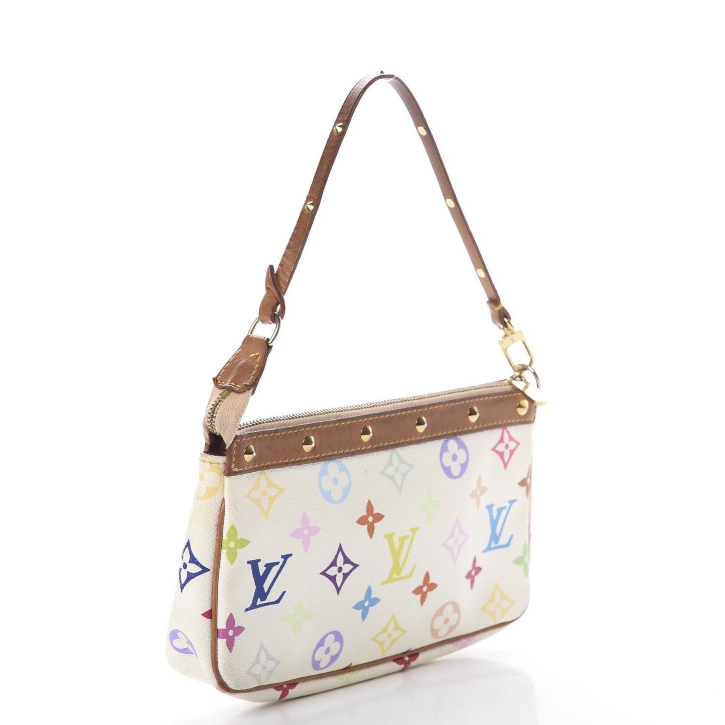 Monogram Multicolor Pochette Accessories White