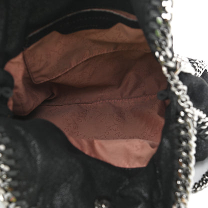 Stella McCartney Shaggy Deer Mini Falabella Fold Over Tote Black 4 of 9