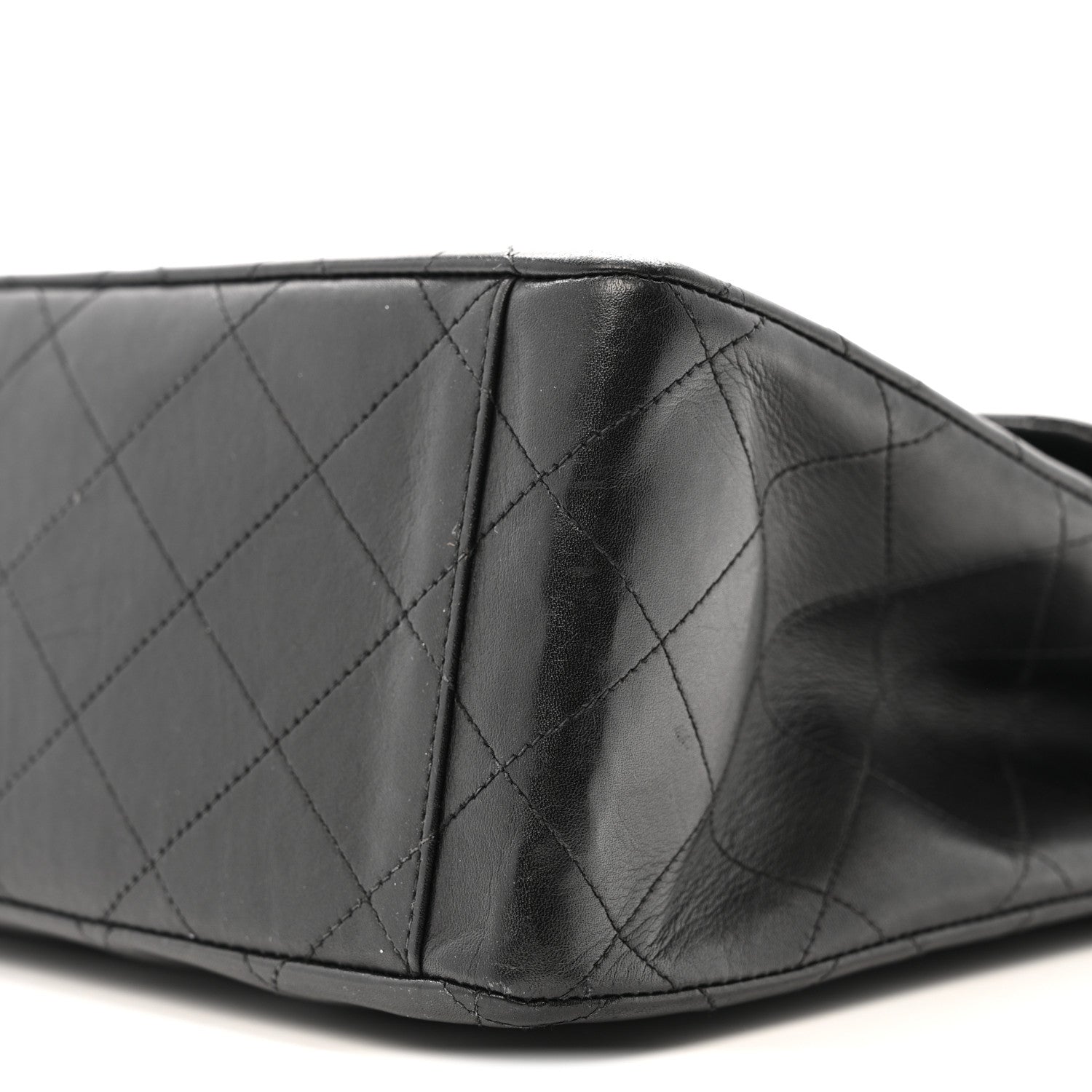 Chanel Lambskin Quilted XL Jumbo Single Flap Black 11 of 17
