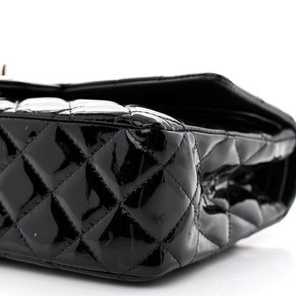 Chanel Patent Quilted Medium Double Flap Black 10 of 13
