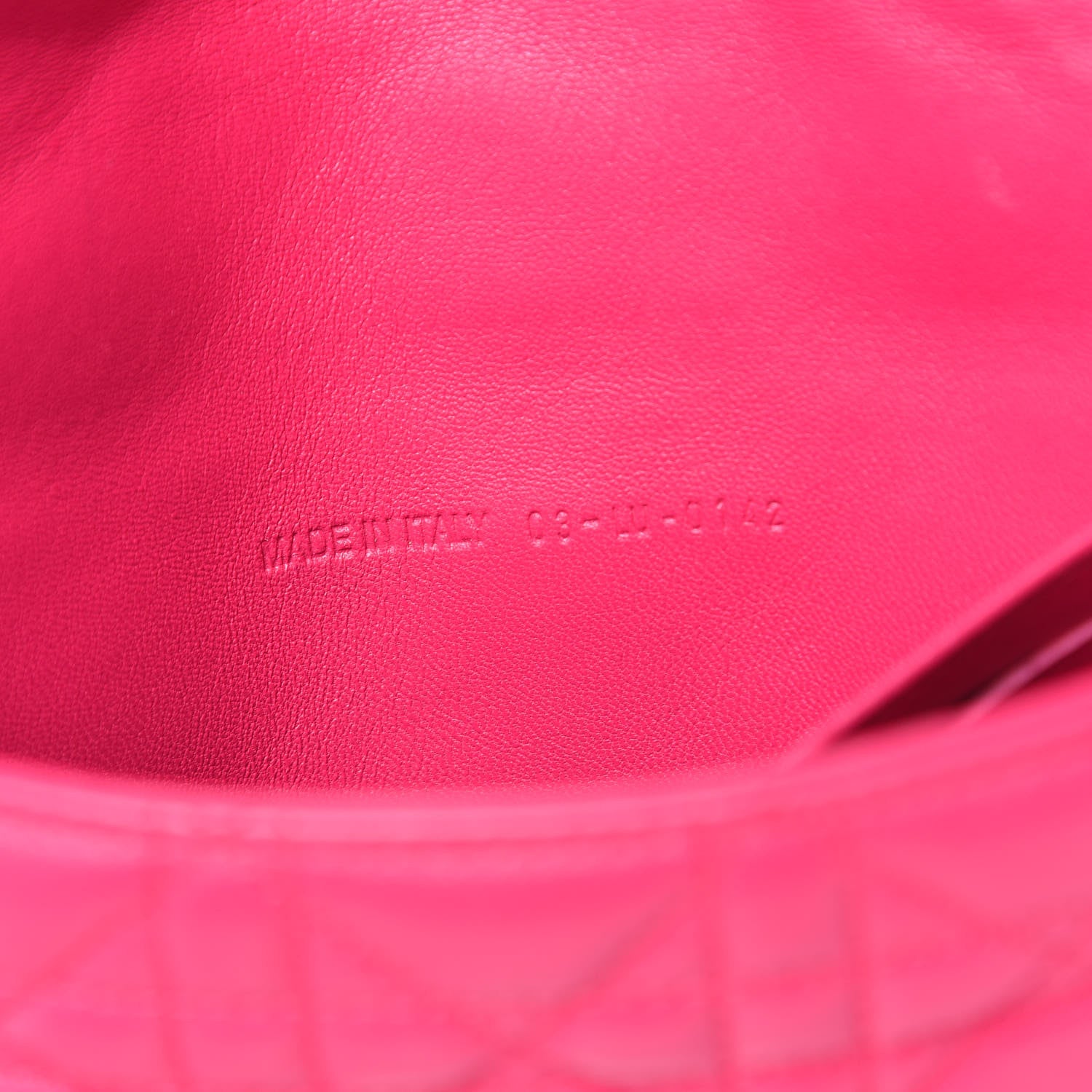 Christian Dior Lambskin Cannage New Lock Pouch Fuchsia 7 of 17