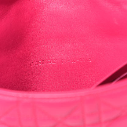Christian Dior Lambskin Cannage New Lock Pouch Fuchsia 7 of 17
