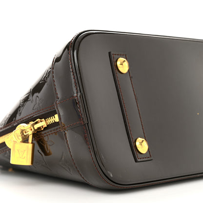 Louis Vuitton Vernis Alma PM Terre D'Ombre 8 of 10