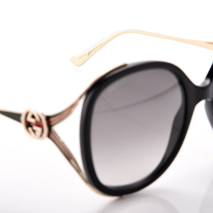 Gucci Round Frame Injected GG0226S Sunglasses Black 5 of 8