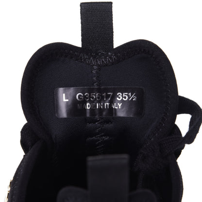Chanel Velvet Calfskin Mixed Fibers CC Sneakers 35.5 Black 10 of 11