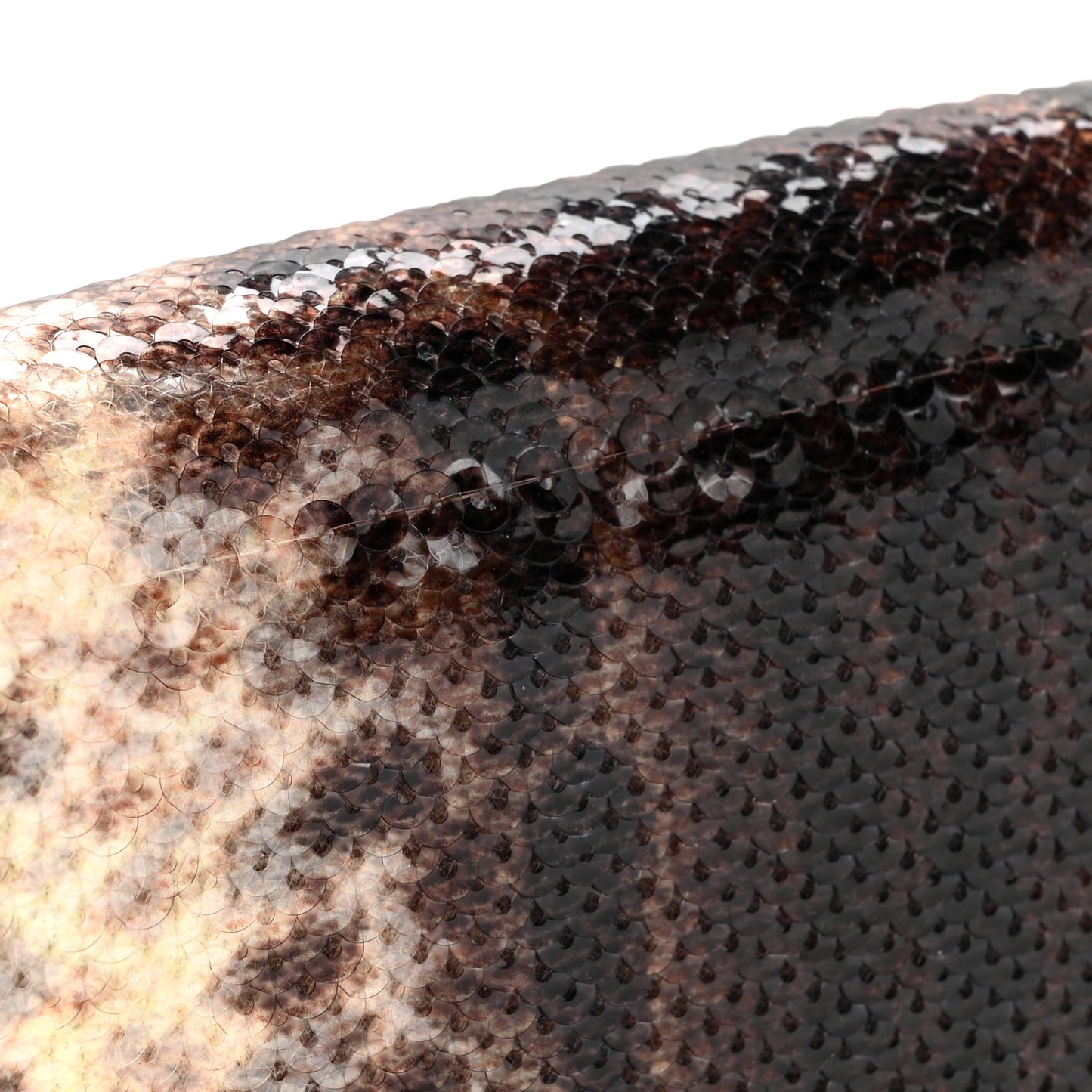 Sequin Paillettes Vitello Grace Karung Effect FF Mini Baguette Ginepro