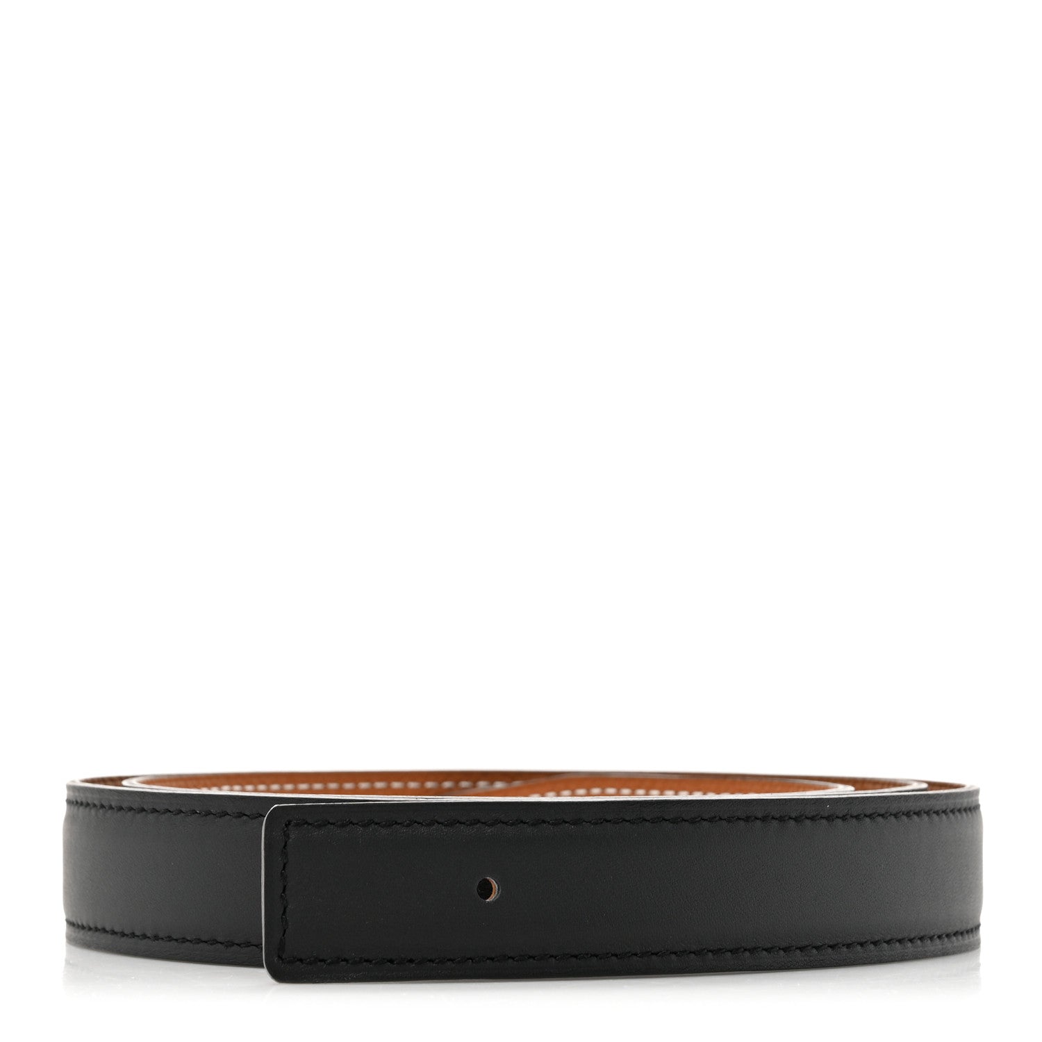 Hermes Swift Epsom 24mm Belt Strap 85 34 Black Gold 1 of 5