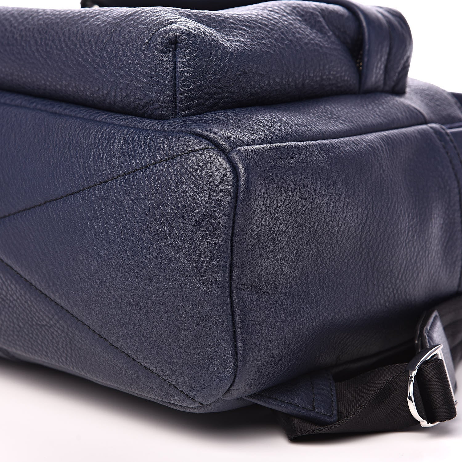 Marc Jacobs Pebbled Calfskin Varsity Backpack French Navy 9 of 9