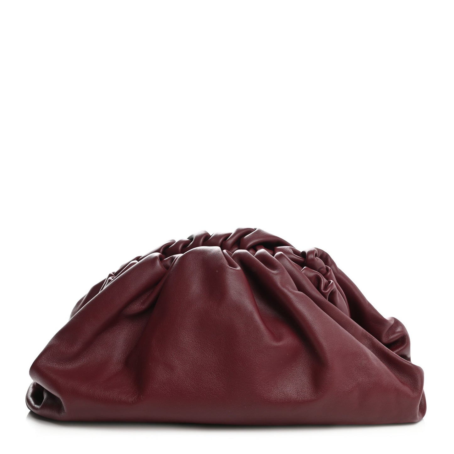 Smooth Butter Calf The Pouch Oversized Clutch Bordeaux