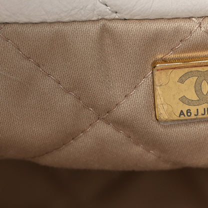 Chanel Shiny Calfskin Quilted Small Chanel 22 White 8 of 13
