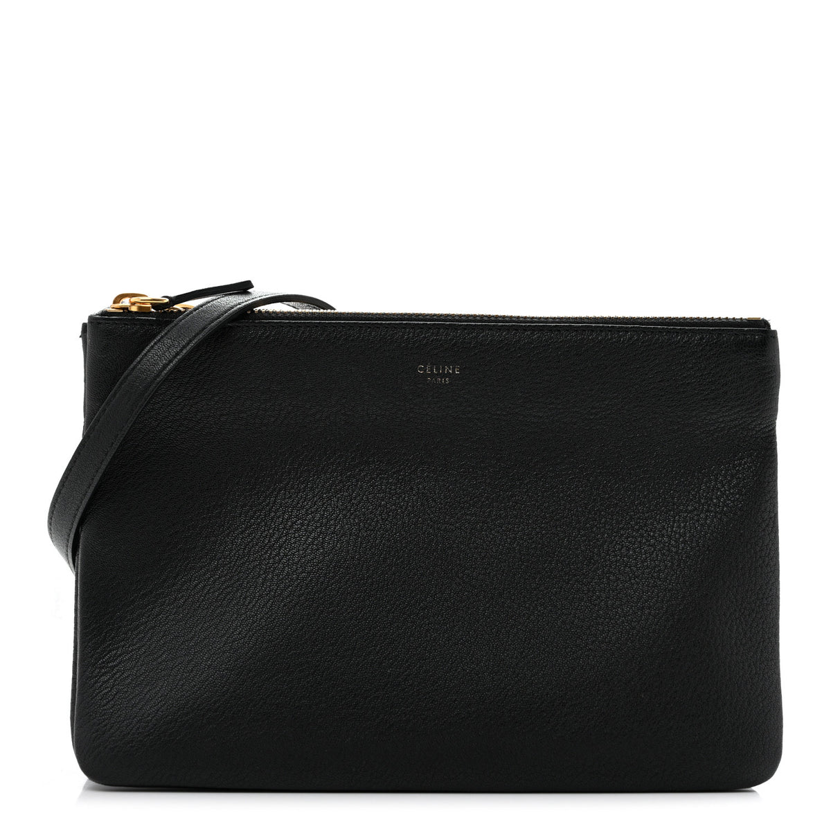 Lambskin Small Trio Crossbody Bag Black