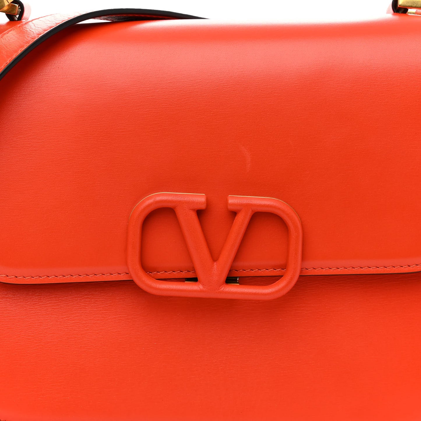 Calfskin Large VSling Shoulder Bag Goldfish