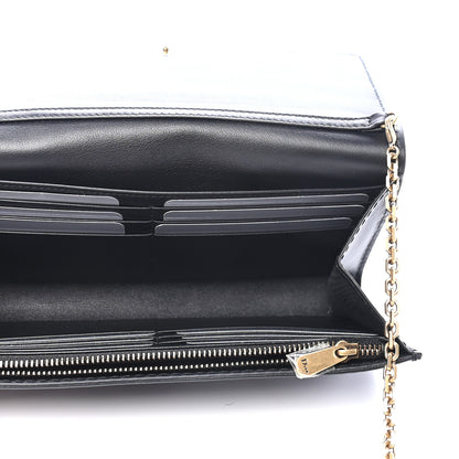 Christian Dior Smooth Calfskin J'adior Croisiere Chain Wallet Black 5 of 9