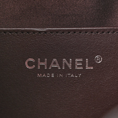 Chanel Shiny Crumpled Calfskin Quilted Small Chanel 25 Handbag Dark Brown 6 of 11