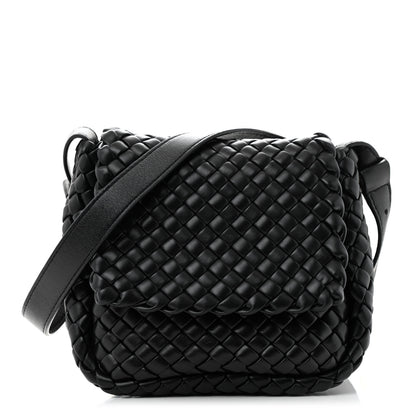 Bottega Veneta Nappa Intrecciato Mini Cobble Shoulder Bag Black 1 of 11