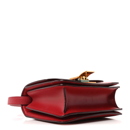 Celine Smooth Calfskin Small Classic Box Flap Bag Red 4 of 9